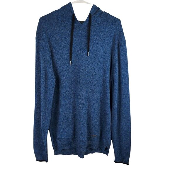 Rodd Gunn Knit Pullover Hoodie Sweatshirt Kingsley Mens XXL 2XL Ribbed Trim Blue - Picture 1 of 4